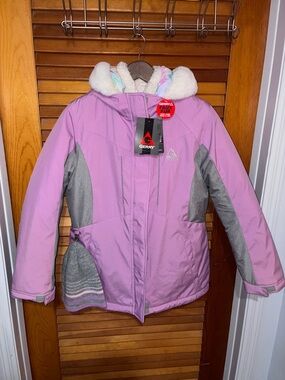 Gerry Girls Rouge Purple 3 in 1 Thick Puffy Jacket Set - size Large (12/14)